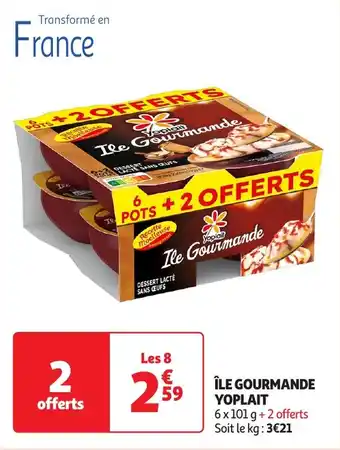 Auchan Île gourmande yoplait offre