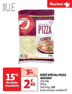 Auchan Râpé spécial pizza auchan offre