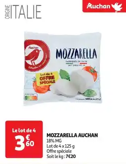 Auchan Mozzarella auchan offre