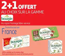 Auchan Au choix sur la gamme boursin offre