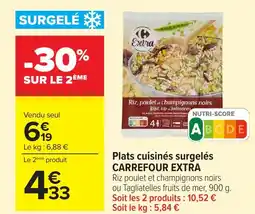 Carrefour CARREFOUR EXTRA Plats cuisinés surgelés offre