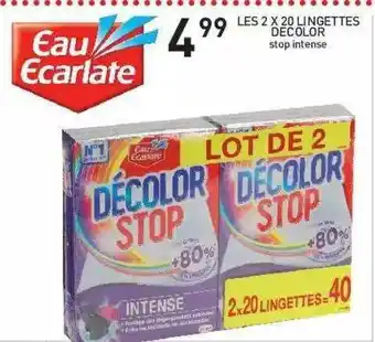 Stokomani Les 2 X 20 Lingettes Décolor offre