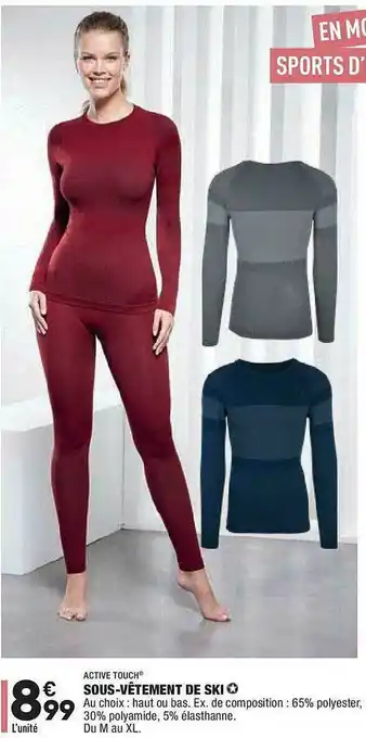 Sous-vêtement De Ski Active Touch