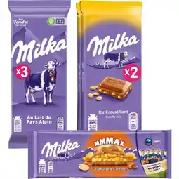 Carrefour Market MILKA SUR TOUTES LES TABLETTES DE CHOCOLAT offre