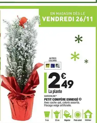 ALDI Petit Conifère Enneigé Gardenline offre