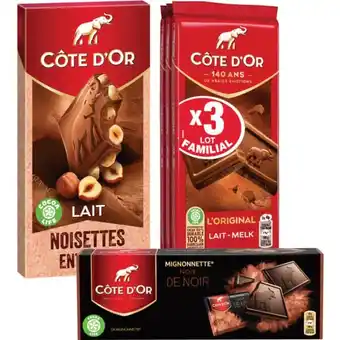 Carrefour Market COTE D'OR SUR TOUTES LES TABLETTES DE CHOCOLAT offre