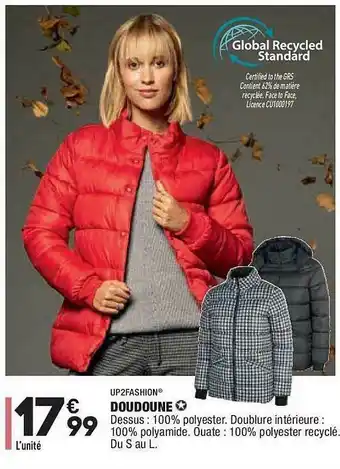 ALDI Doudoune Up2fashion offre