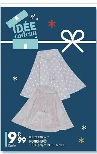 ALDI Blue Verandah Poncho offre