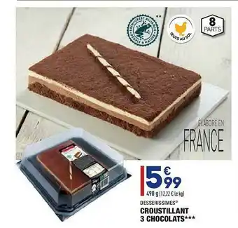 ALDI Croustillant 3 Chocolats Desserissimes offre