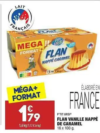 ALDI Flan Vanille Nappé De Caramel P'tit Ursi offre