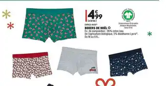 ALDI Boxers De Noël Enrico Mori offre