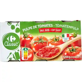 Carrefour Market CARREFOUR CLASSIC' Pulpe de tomates offre