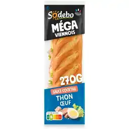 Carrefour SODEBO Sandwich Le Méga viennois offre