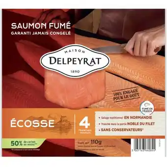 Carrefour DELPEYRAT Saumon fumé offre