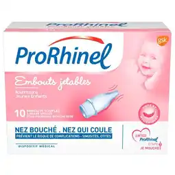 Carrefour Market PRORHINEL Embouts jetables pour mouche bébé offre