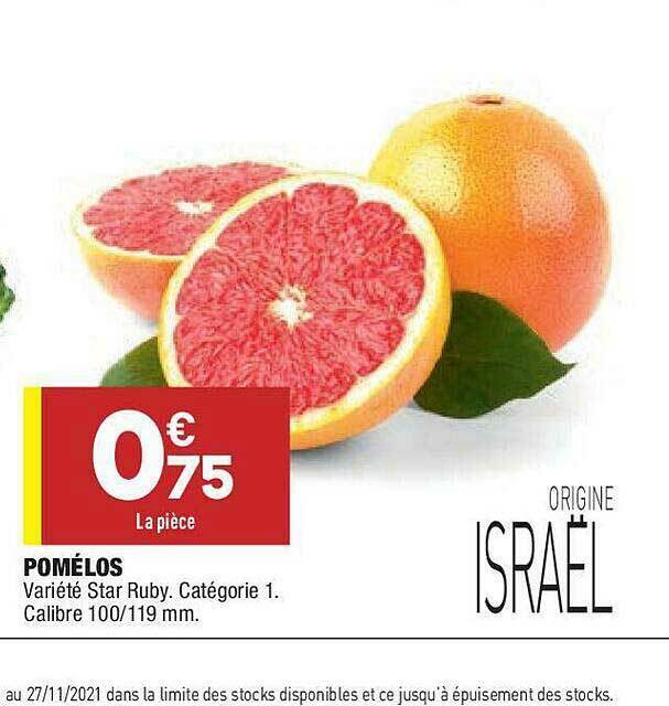 Promo Pomélos chez ALDI