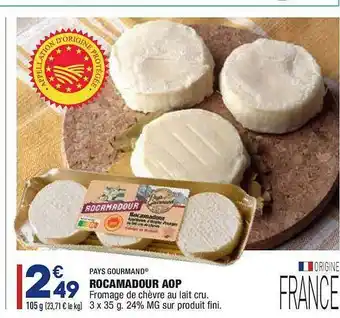 ALDI Rocamadour Aop Pays Gourmand offre