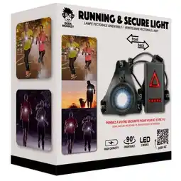 Carrefour Market GEEK MONKEY Lampe pectorale running offre