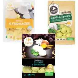 Carrefour CARREFOUR SUR TOUTES LES PÂTES FRAÎCHES FOURRÉES 300 G offre