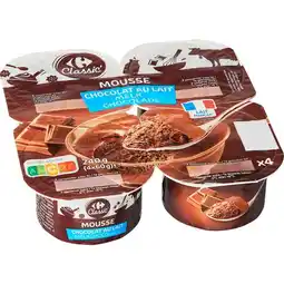 Carrefour CARREFOUR CLASSIC' Mousse au chocolat offre