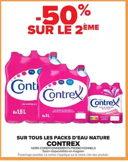 Carrefour CONTREX Sur tous les packs d'eau nature offre