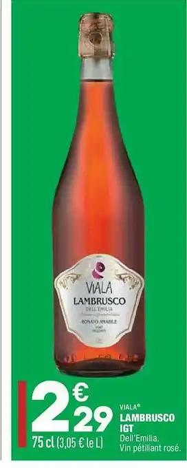 ALDI Lambrusco Igt Viala offre