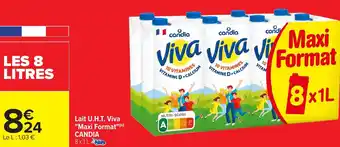 Carrefour CANDIA Lait U.H.T. Viva "Maxi Format" offre