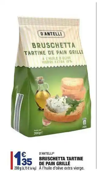 ALDI Bruschetta Tartine De Pain Grillé D'antelli offre