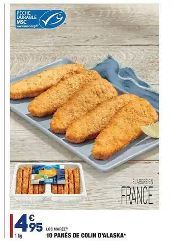 ALDI 10 Panés De Colin D'alaska Loc Marée offre