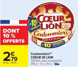 Carrefour COEUR DE LION Coulommiers offre