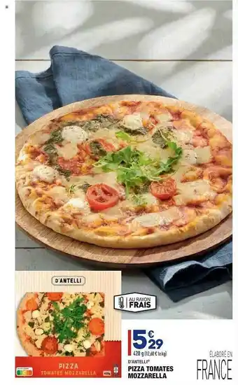 ALDI Pizza Tomates Mozzarella D'antelli offre