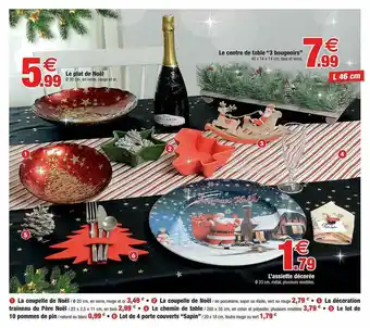 Bazarland Le Plat De Noël, Le Centre De Table offre