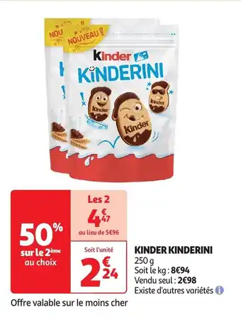 Auchan Kinder kinderini offre