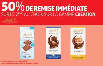 Auchan Sur la gamme création Lindt offre