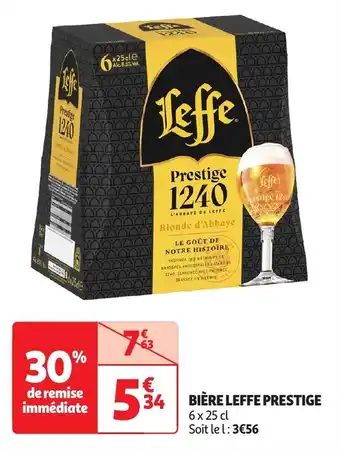 Auchan Bière leffe prestige offre