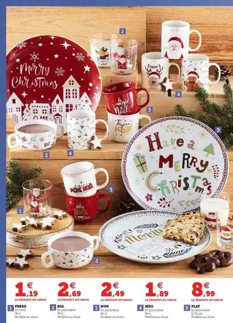 Hyper U Verre, Bol, Mug, Plat offre