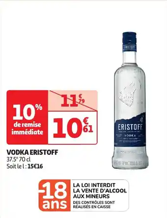 Auchan Vodka eristoff offre