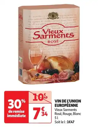 Auchan Vin de l'union européenne offre