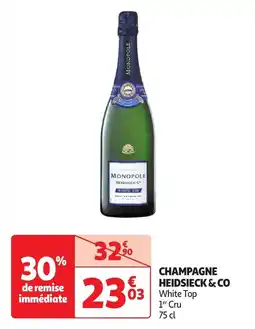 Auchan Champagne heidsieck & co offre