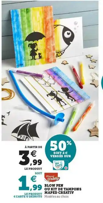 Hyper U Blow Pen Ou Kit De Tampons Maped Creativ offre