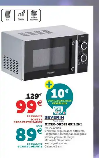 Micro-ondes Gril 20 L Severin