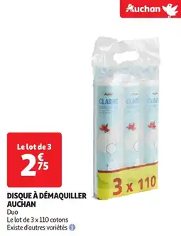 Auchan Disque à démaquiller auchan offre