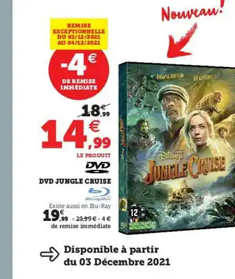 Hyper U Dvd Jungle Cruise offre
