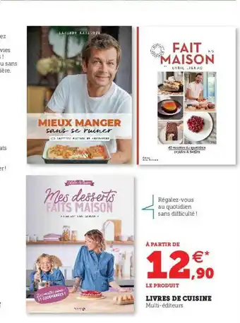 Hyper U Livres De Cuisine offre