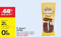 Carrefour ELPOZO Chorizo offre