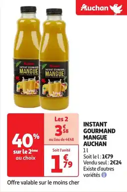 Auchan Instant gourmand mangue auchan offre