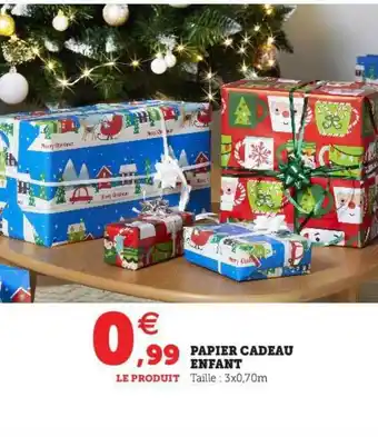 Hyper U Papier Cadeau Enfant offre