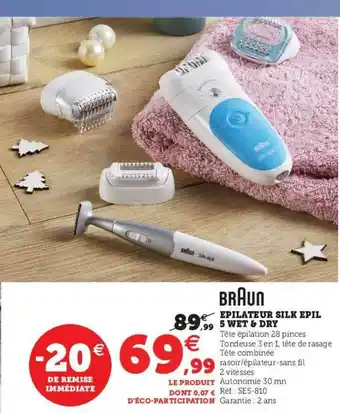 épilateur Silk épil 5 Wet & Dry Braun