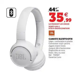 Hyper U Casque Bluetooth Jbl offre