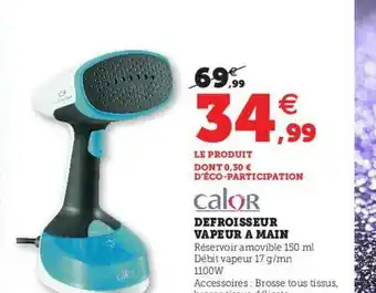 Défroisseur Vapeur à Main Calor